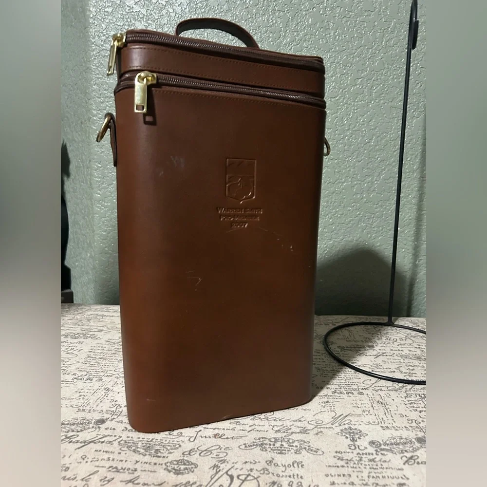 Warren Smith Double Wine leather tote
